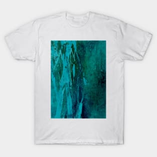 Turquoise abstract T-Shirt